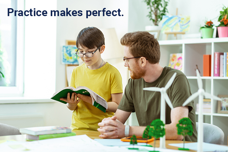 Practice makes perfect.
