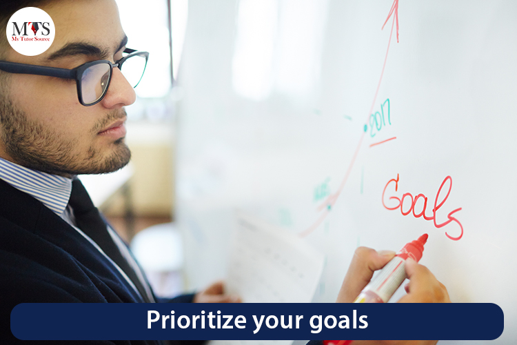 Prioritize your goals