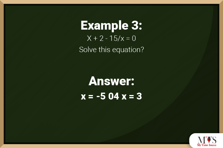 KS4 Algebra Questions Example 3